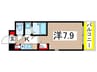 サンタウンミューズ 1Kの間取り
