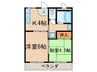 サクラハイツ 2Kの間取り