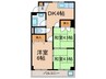 水野マンション 3DKの間取り