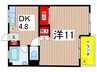 平子橋マンション 1DKの間取り