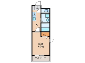 間取図 グランテラス八田駅前
