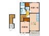 クラン 2LDKの間取り