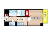 メイプル高横須賀 1Kの間取り