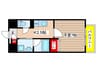 メイプル高横須賀 1Kの間取り