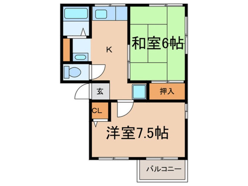 間取図 シティハイム一社