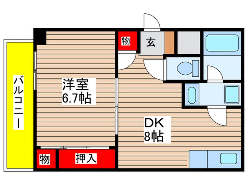 間取図 エスポアール荒江