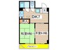 浅井第２ビル 2DKの間取り