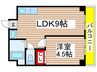 向陽ビル 1LDKの間取り