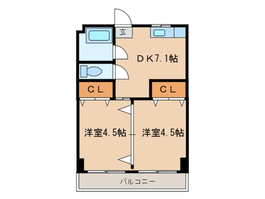 間取図 向陽ビル