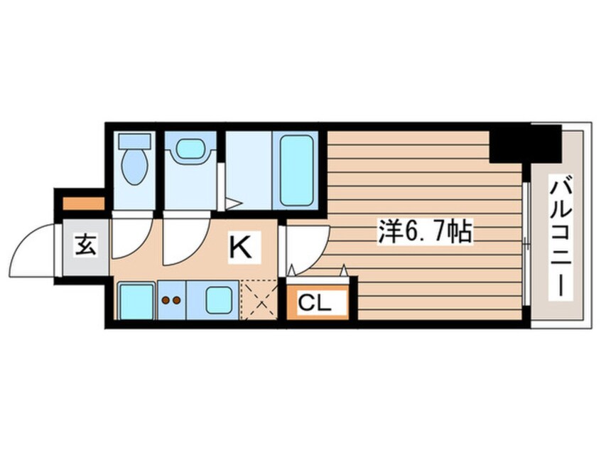 間取図 アステリ鶴舞エーナ