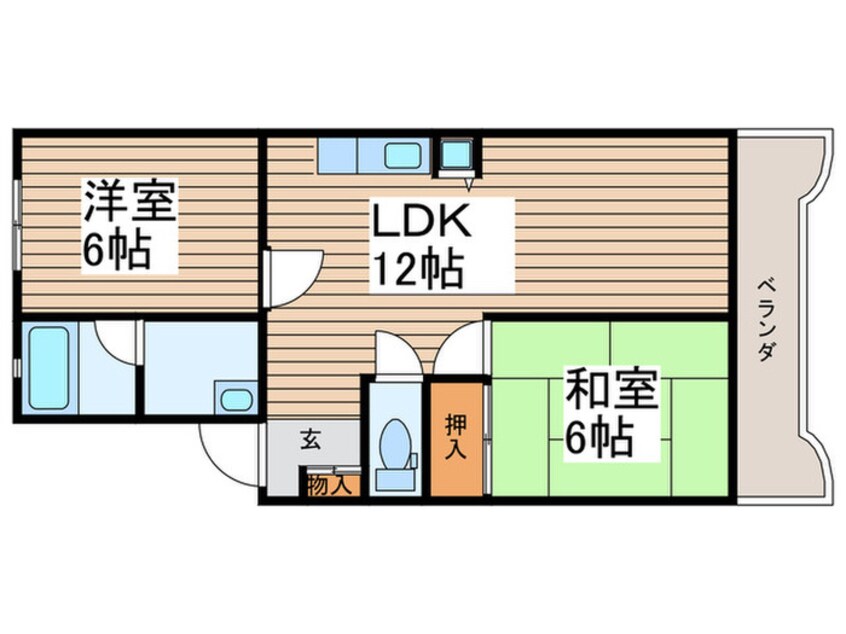 間取図 シャト－芝