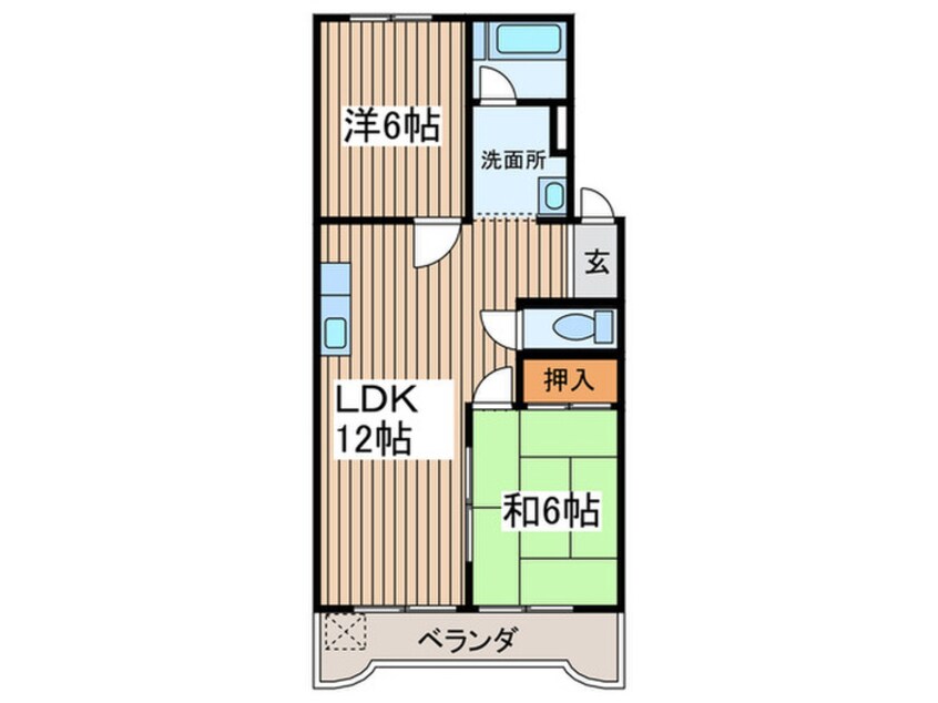 間取図 シャト－芝