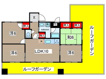 間取図 三井新瑞橋ハイツ（401）