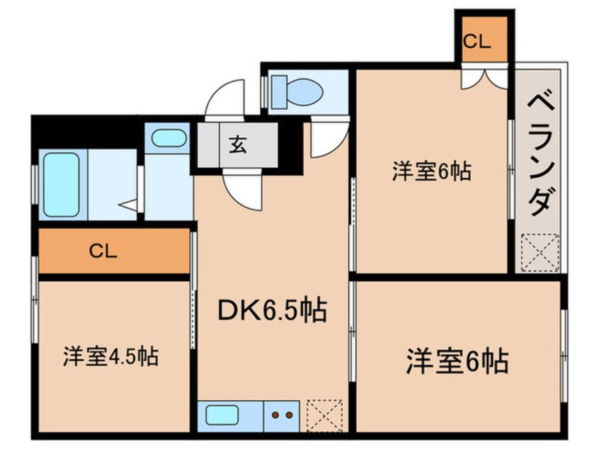 間取図 第12平松マンション