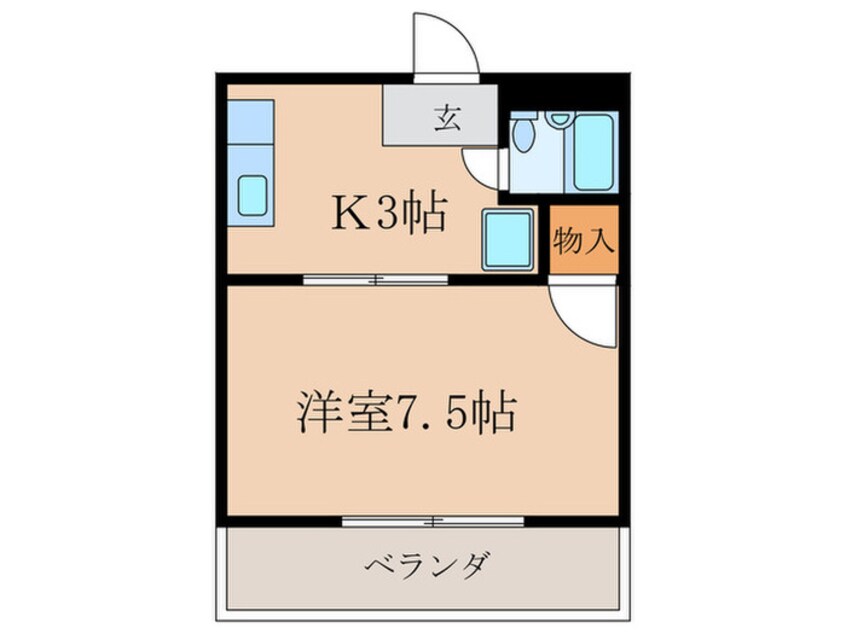 間取図 ロイヤルシティ天子田