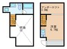 コレクション浅間町North 1Rの間取り