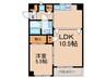 第２メゾン高安 1LDKの間取り
