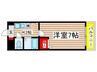 ウエルスヒル 1Kの間取り
