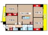 ＯＳＭ植田 壱番館 4LDKの間取り