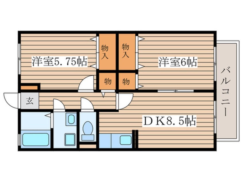 間取図 サンファミ－ル瑞穂