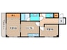 メゾン桜本町 2DKの間取り
