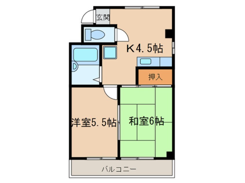 間取図 パークハイツ５１０