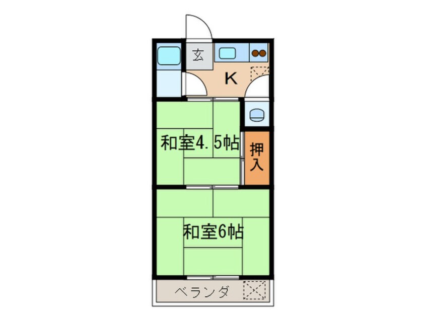 間取図 塚本荘