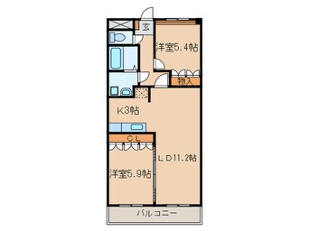 間取図 ロ－タスヒルズ