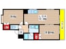 ペルテ1 2LDKの間取り