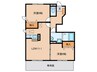 ポラリス栄 2LDKの間取り