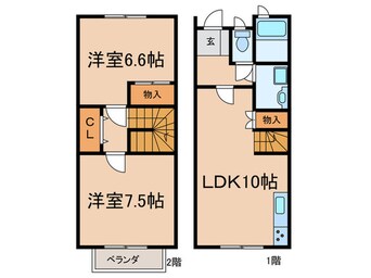 間取図 コ－ポゆとみ２