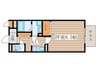 マ メゾン菊住Ｗ 1Kの間取り