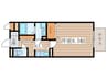 マ メゾン菊住Ｗ 1Kの間取り