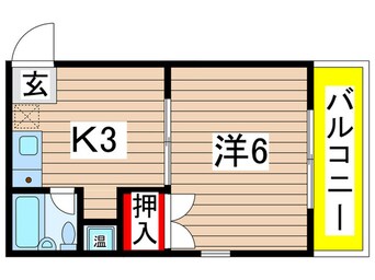 間取図 ハイツヤマギワ