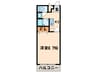 プレジ－ルキニ－ネ 1Kの間取り
