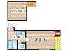ブル－コ－ト 1Kの間取り