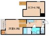 ハーモニーテラス川名町Ⅱ 1Rの間取り