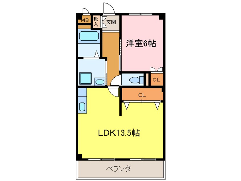 間取図 フロ－レンス平子ケ丘