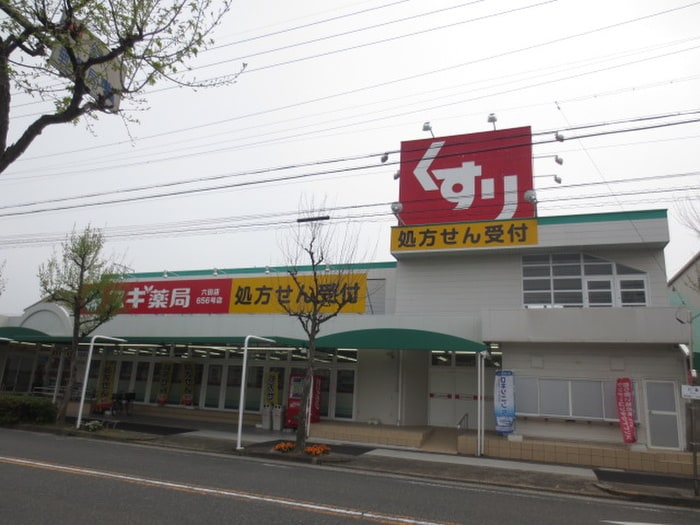 スギ薬局(ドラッグストア)まで700m フロ－レンス平子ケ丘