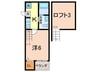 ＶＩＤＡ大同 1Kの間取り