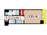 ウルフィエスタ桜山 1Kの間取り