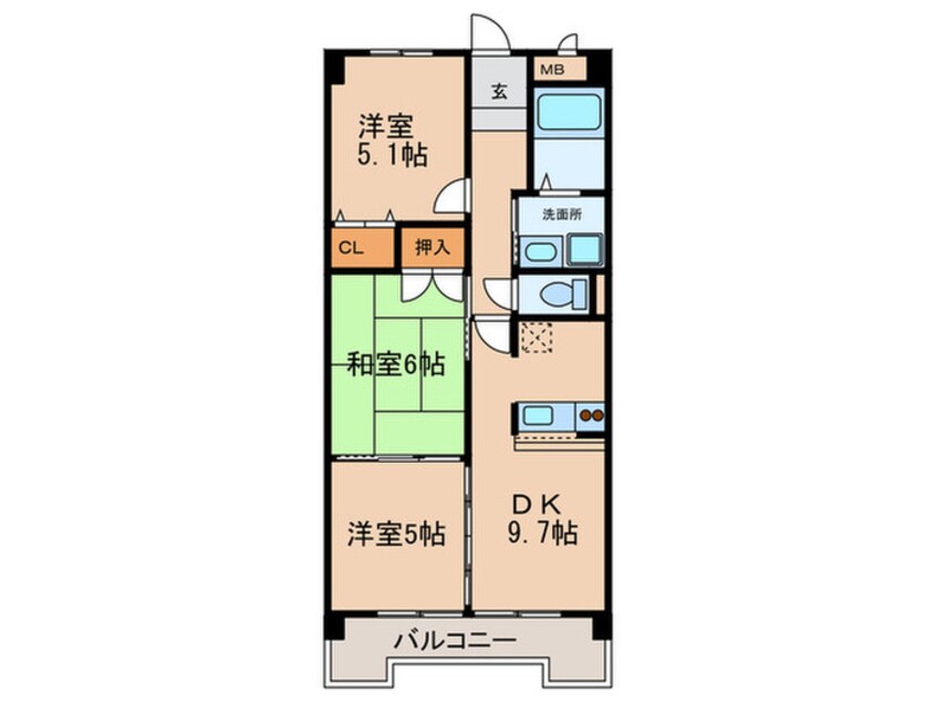 間取図 エポック篭山