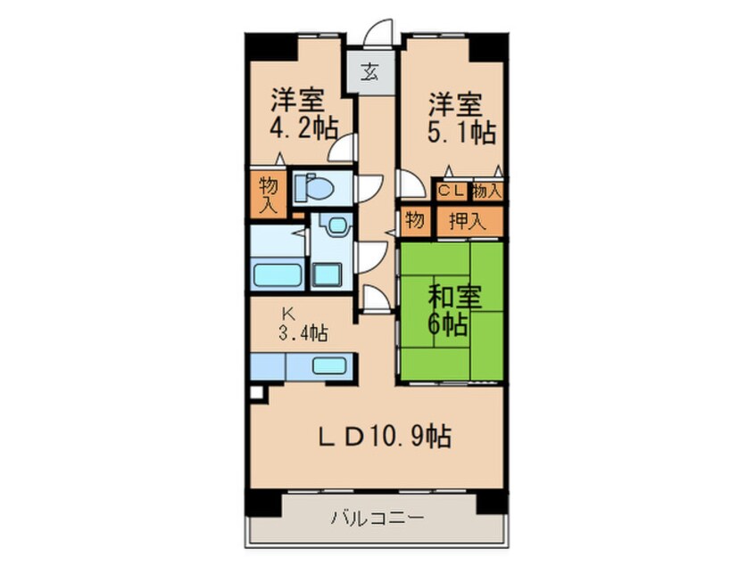 間取図 アーバンドエル八事石坂　東棟
