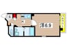 ＫマンションつるまいⅡ 1Kの間取り