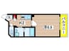 ＫマンションつるまいⅡ 1Kの間取り