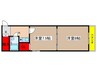 東和ﾏﾝｼｮﾝ広小路 2Kの間取り