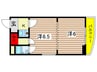 東和ﾏﾝｼｮﾝ新栄 2Kの間取り