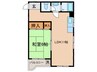 シャトル西野 1LDKの間取り