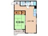 シャトル西野 1LDKの間取り