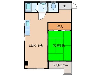 間取図 シャトル西野